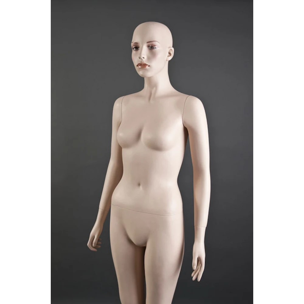 Bald Female FleshTone Mannequin - Hands at Side 71201