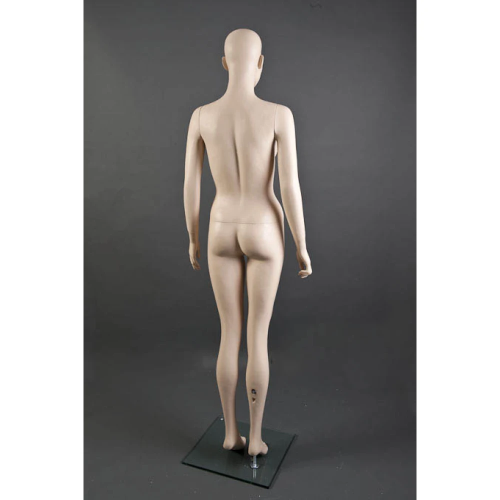 Bald Female FleshTone Mannequin - Hands at Side 71201