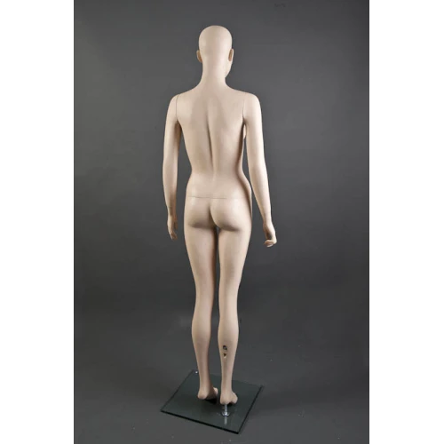 Bald Female FleshTone Mannequin - Hands at Side 71201