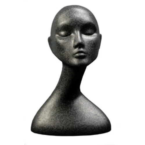 Black Female Swan Neck Polystyrene Head 77310