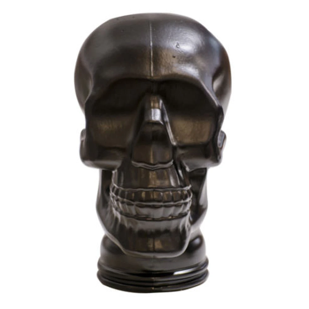 Black Glass Skeleton Skull 77327