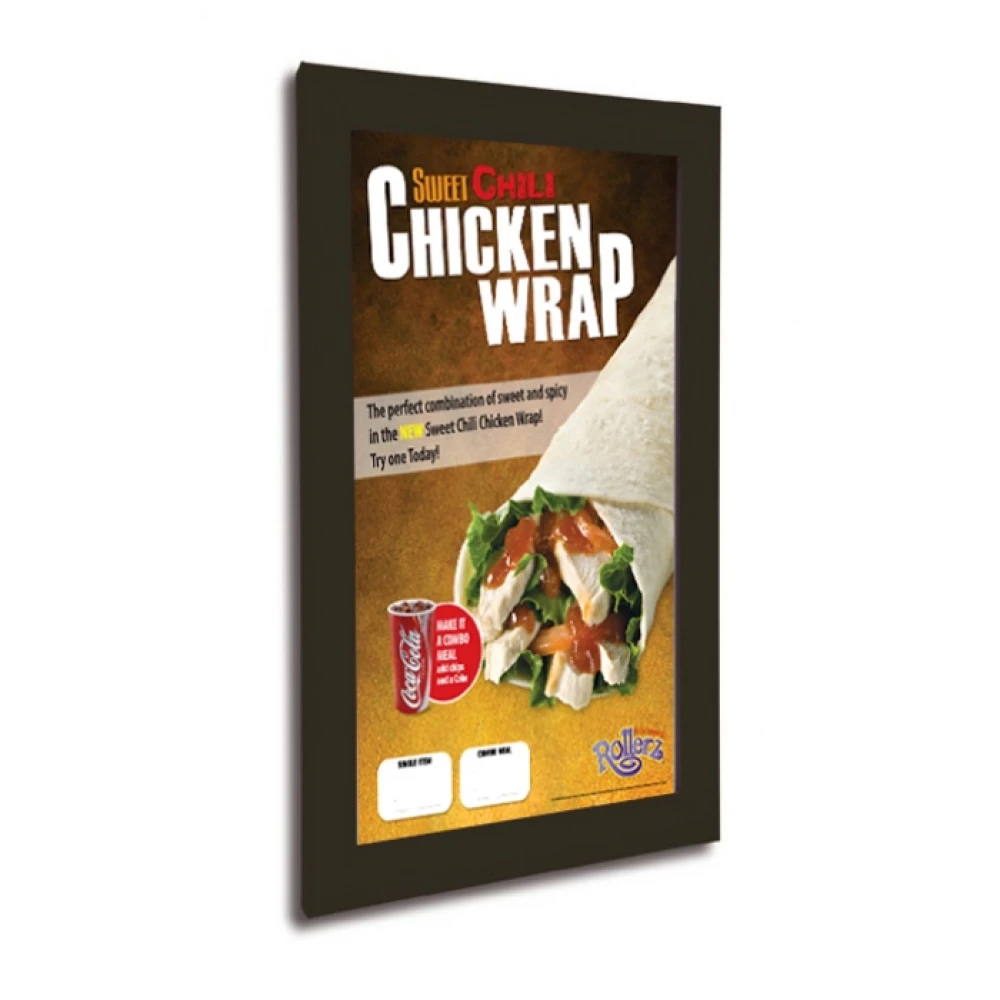 Black Poster Snap Frame A4 Mitred (25mm) - 99014