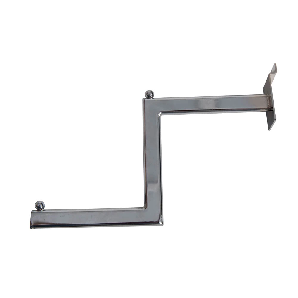 Chrome Stepped Arm Slatwall 35017