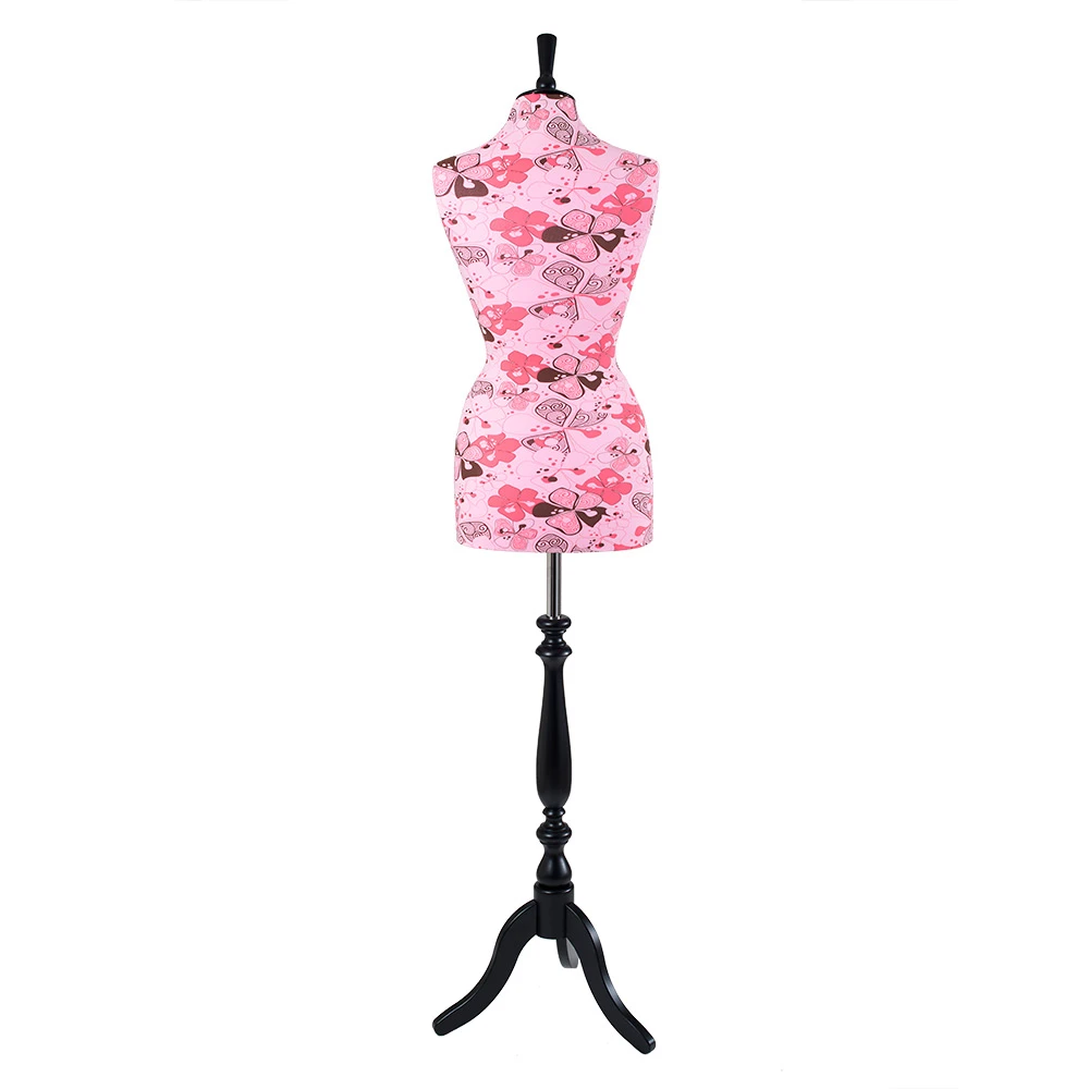 Female Dressmakers Mannequin Pink Flower Jersey 36 Inch Bust 75402