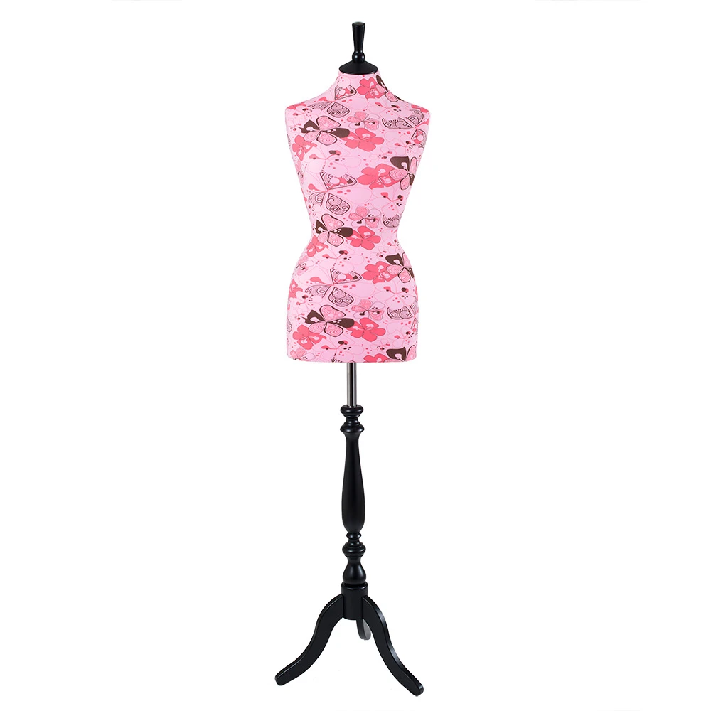 Female Dressmakers Mannequin Pink Flower Jersey 36 Inch Bust 75402