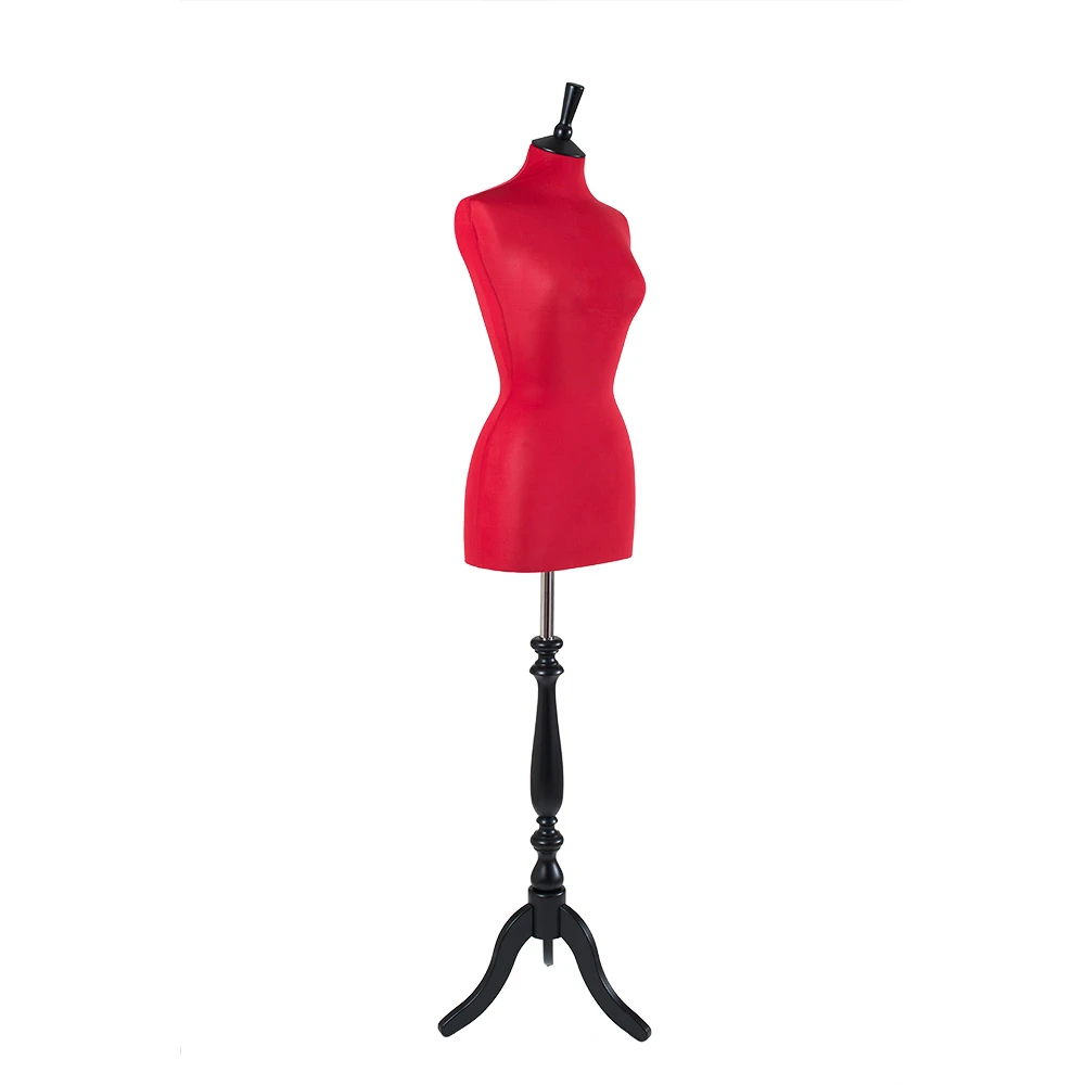 Female Dressmakers Mannequin Red Jersey 36 Inch Bust 75403