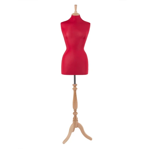 Female Dressmakers Mannequin Red Jersey 36 Inch Bust 75403