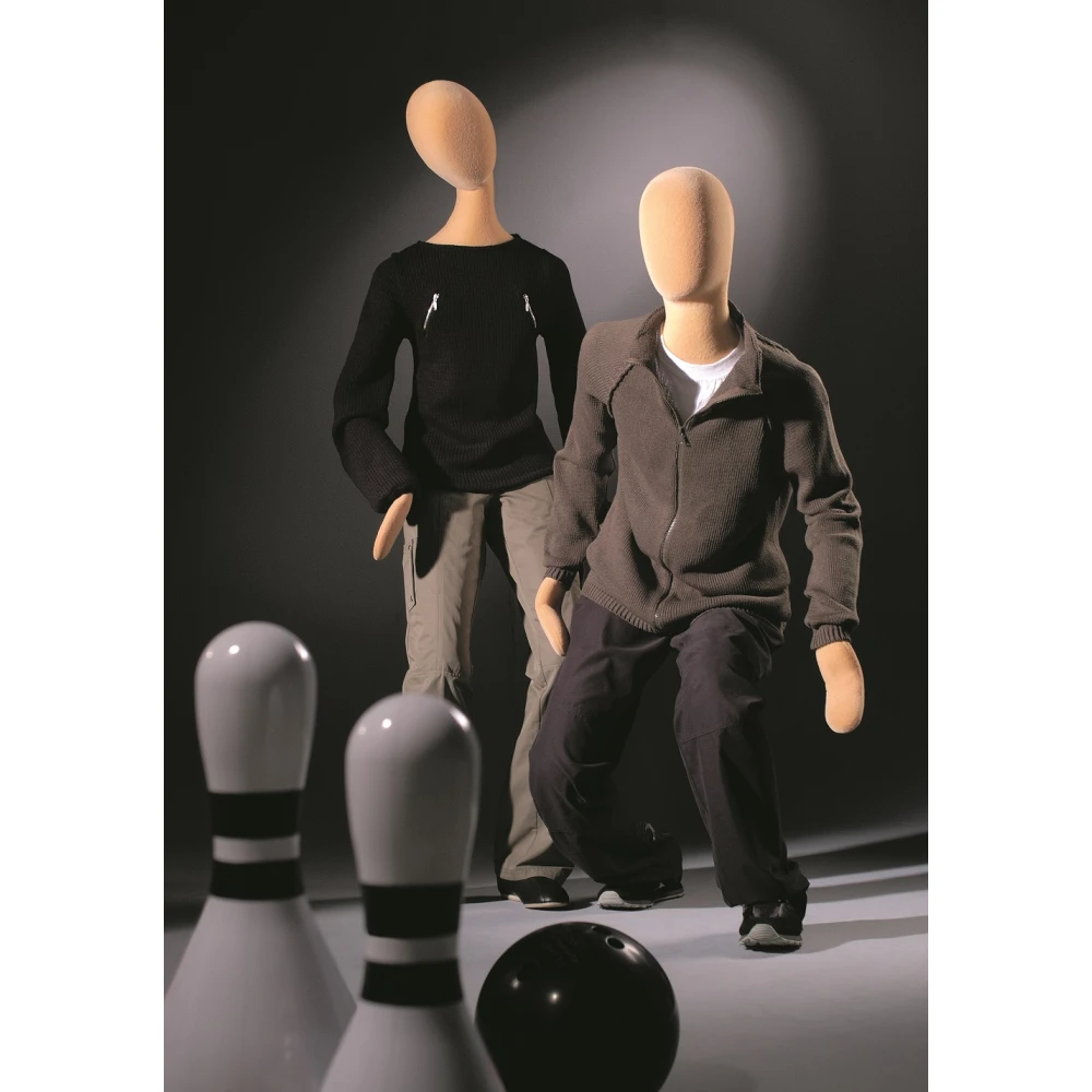 Flexible Slim Line Male and Female Mannequins