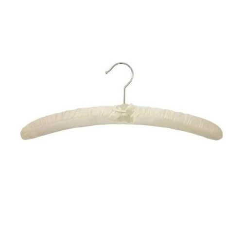 Ivory Satin Padded Lingerie Hangers 47cm (Box of 100) 56029