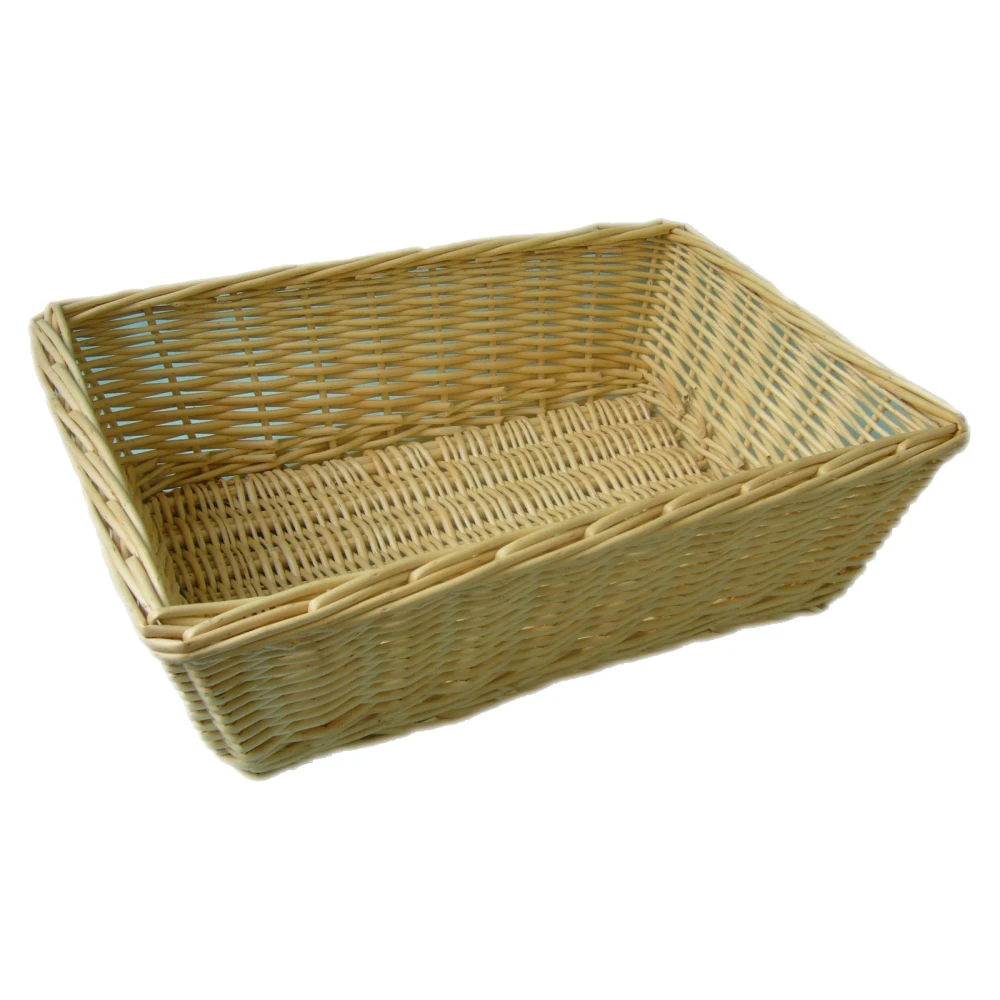 Jumbo Rectangular Packing Tray Full Buff Willow x 5 95310