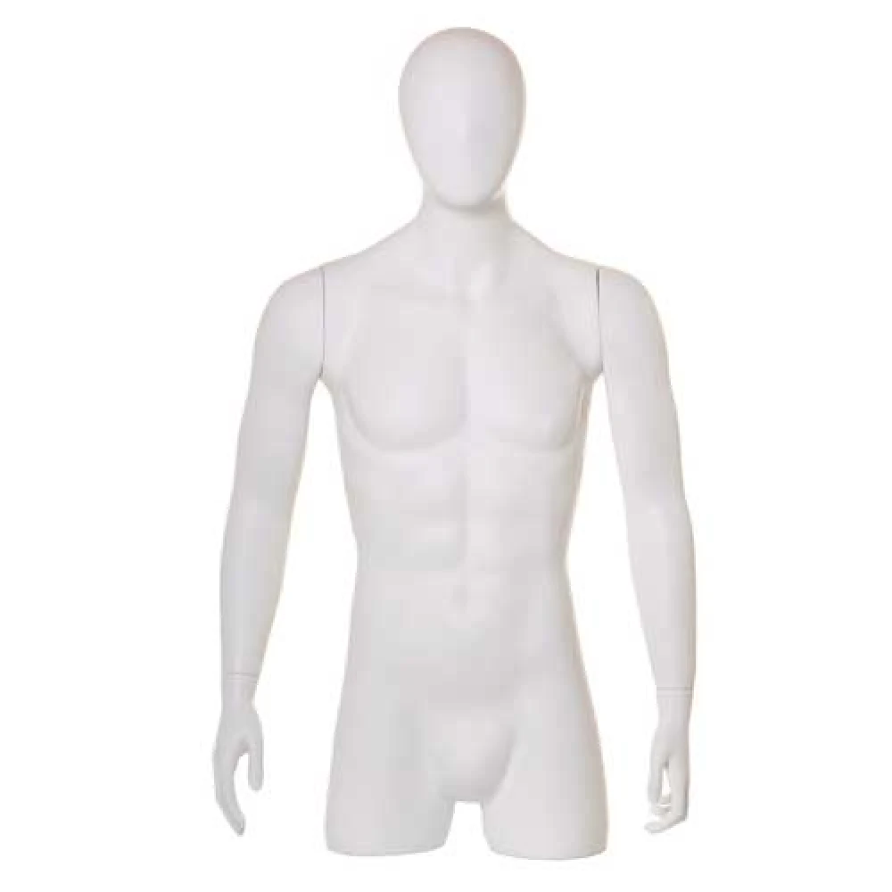 Male Abstract Head Fibre Glass Torso Mannequin 77013