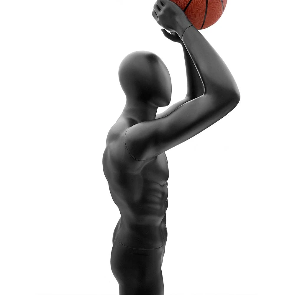 Male Black Matt Basketball Mannequin 74116