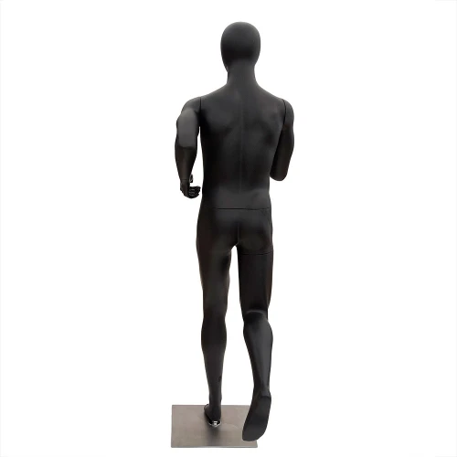 Male Black Matt Running Mannequin 74115