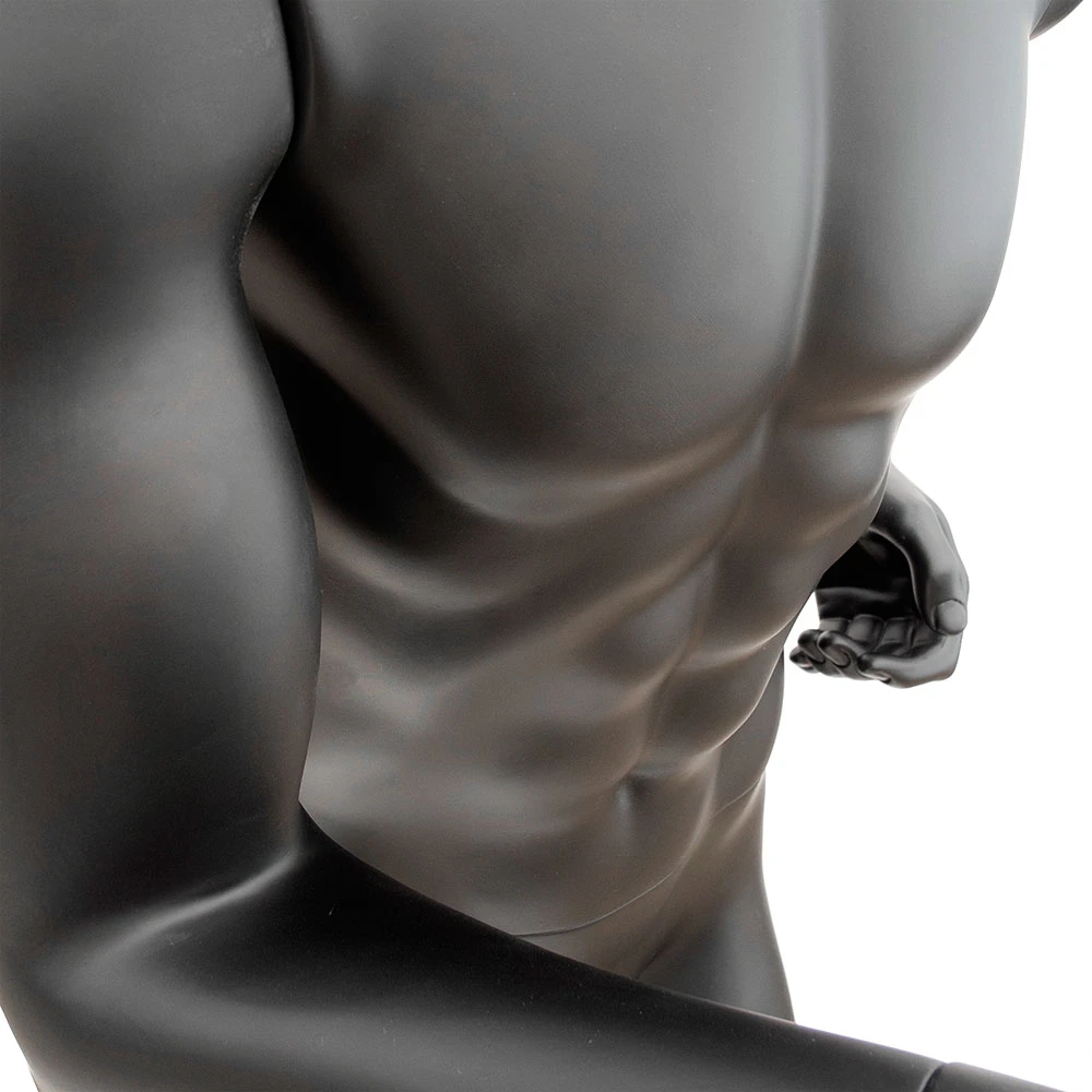 Male Black Matt Running Mannequin 74115