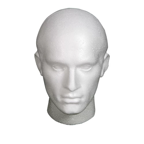 Male White Budget Polystyrene Head 77302