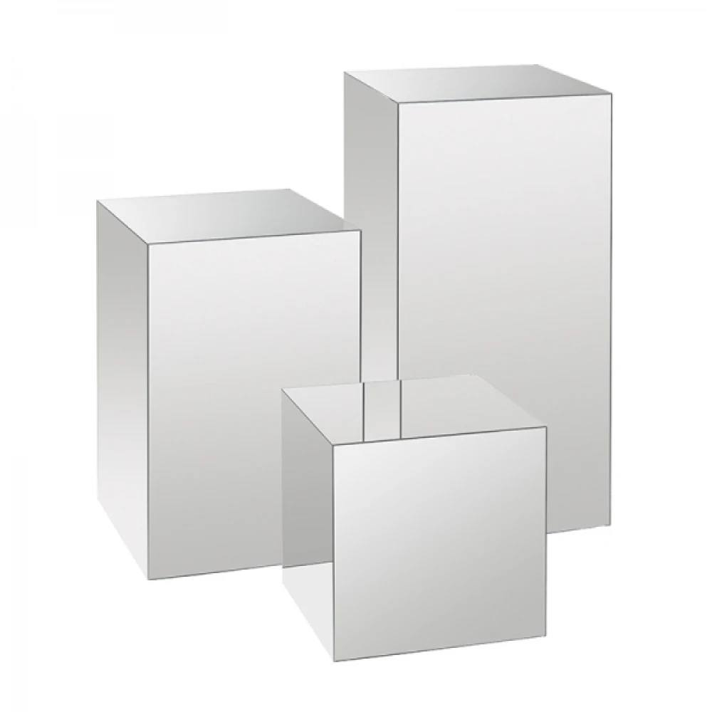 Mirrored Acrylic Plinth 400mm 83011