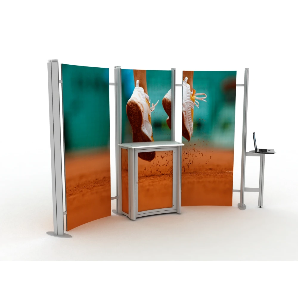 Modular Linear Display Stand & Poseur Table  - 2150mm (H) x 3200mm (W) 84223