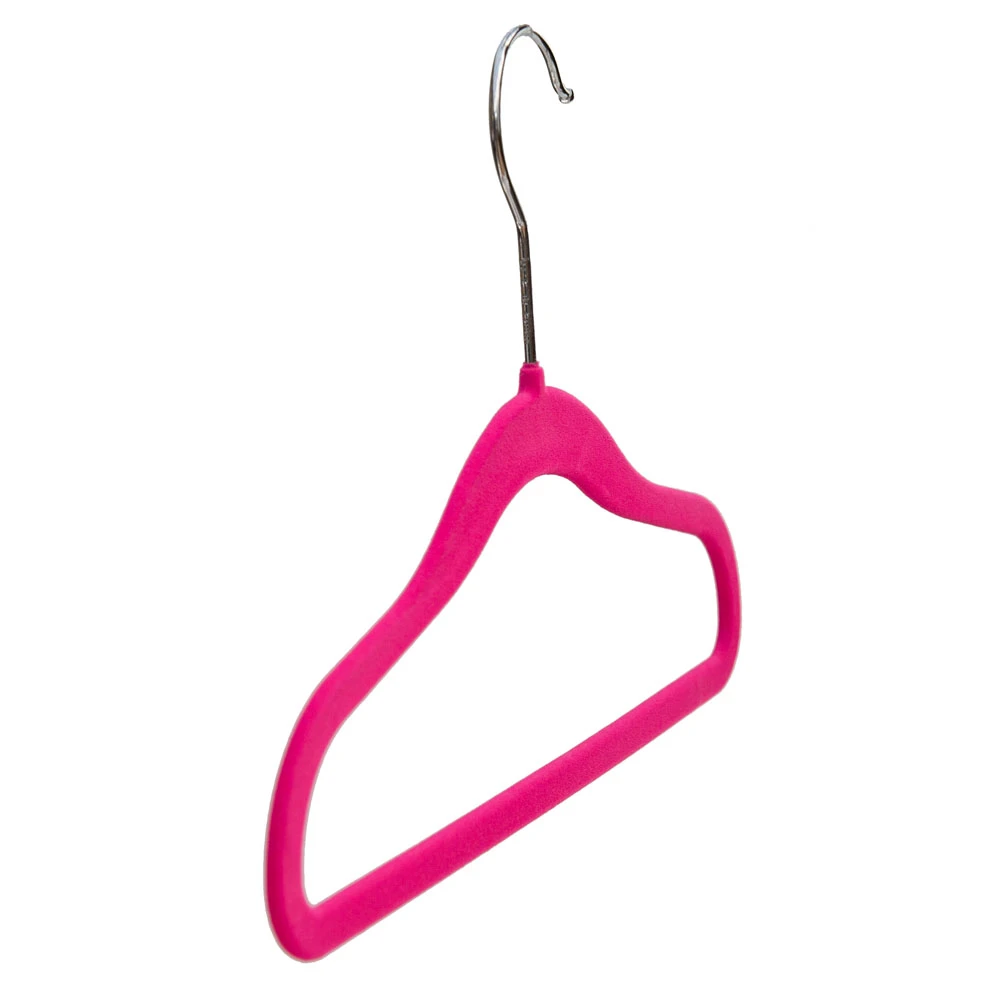 Velvet Pink Child Clothes Hangers (Box of 30) 56005