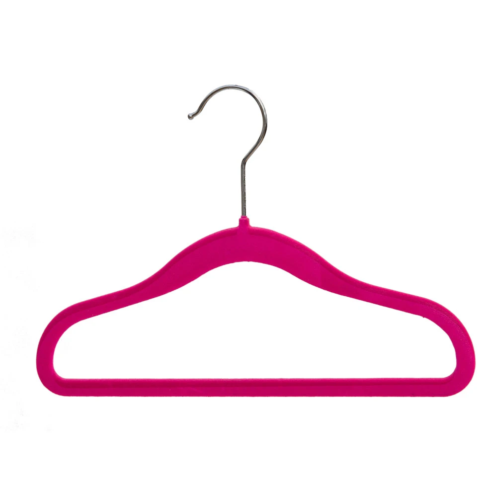 Velvet Pink Child Clothes Hangers (Box of 30) 56005