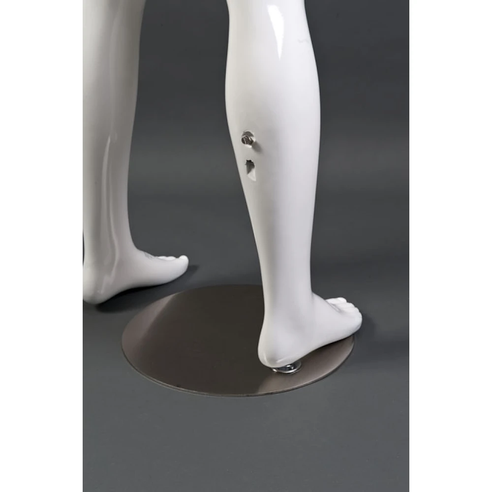 White Gloss - Hands at Side, Straight Stance, Male Mannequin - 70101