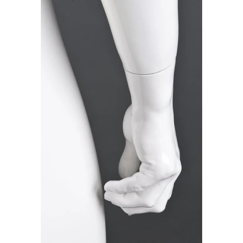 White Gloss - Hands at Side, Straight Stance, Male Mannequin - 70101