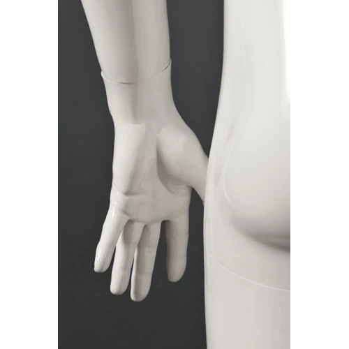 White Gloss - Hands at Side, Straight Stance, Male Mannequin - 70101