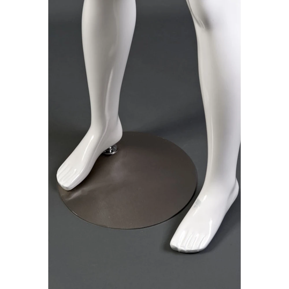 White Gloss - Hands at Side, Straight Stance, Male Mannequin - 70101