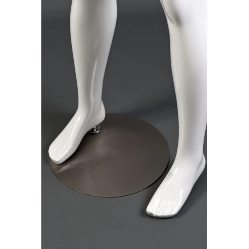 White Gloss - Hands at Side, Straight Stance, Male Mannequin - 70101