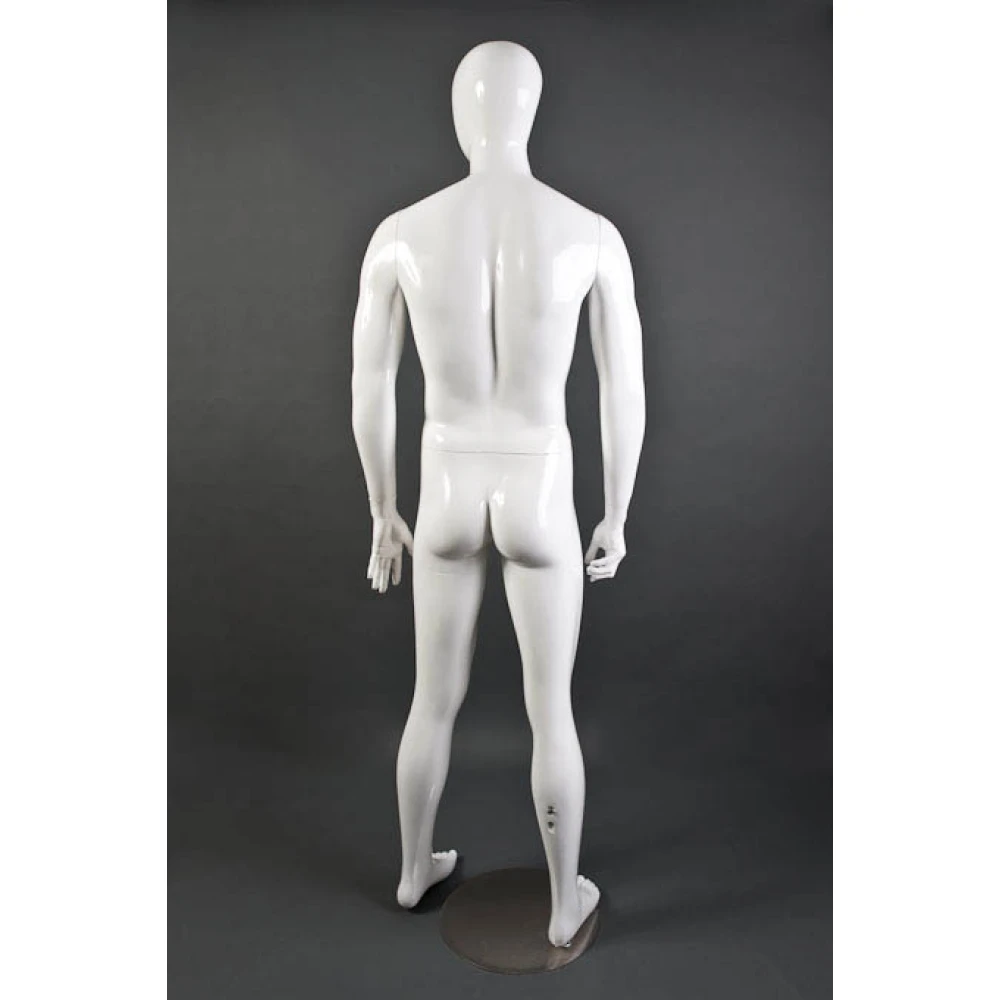 White Gloss - Hands at Side, Straight Stance, Male Mannequin - 70101