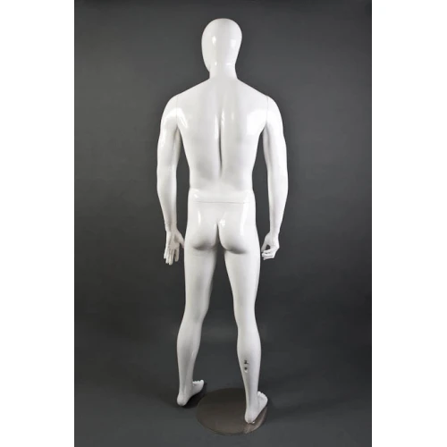 White Gloss - Hands at Side, Straight Stance, Male Mannequin - 70101