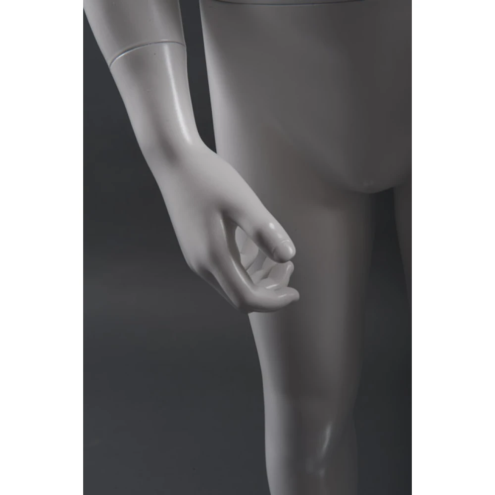 White Gloss-Hands at Side Boy Mannequin 7-8 Yrs 72101