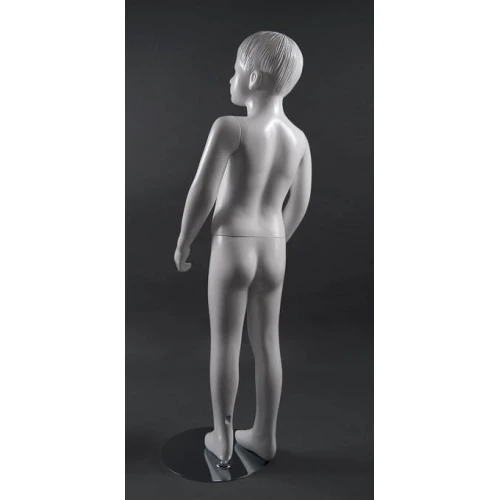 White Gloss-Hands at Side Boy Mannequin 7-8 Yrs 72101