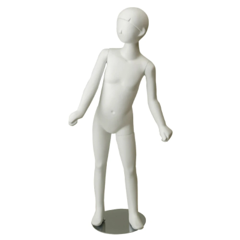 White Gloss - Hands at Side Child Mannequin 6-7 Yrs 72203