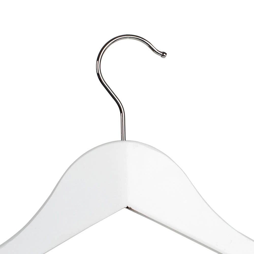 Wooden White Suit Hangers 44cm (Box of 100) 50039